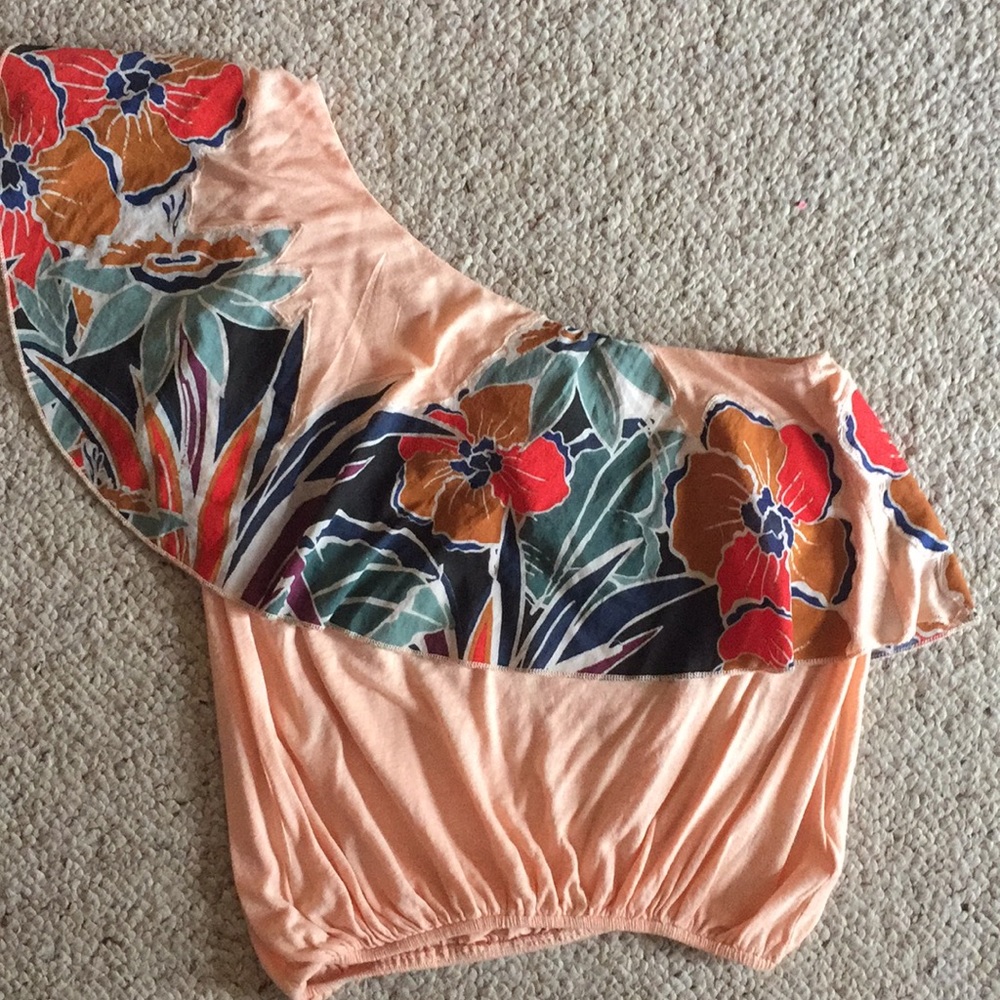 Free People one shoulder top